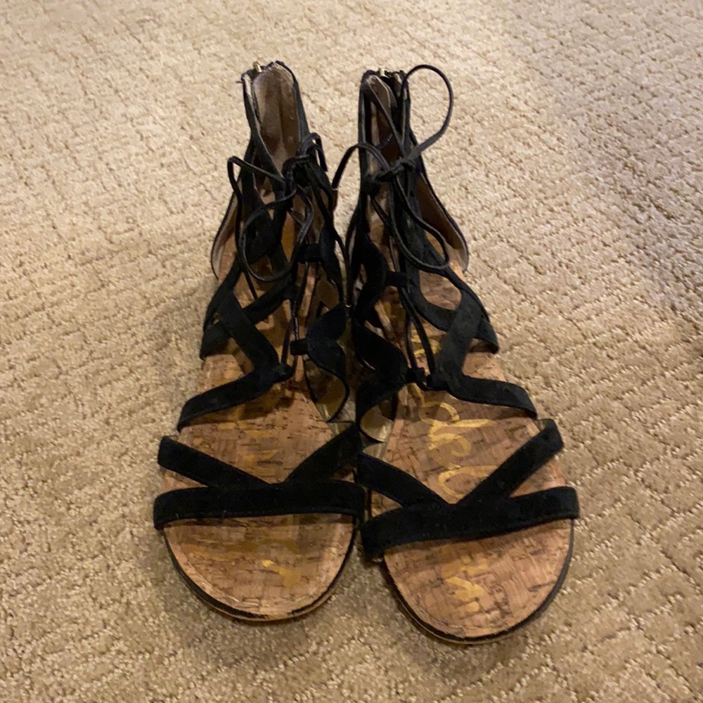 Sam Edelman black Gladiator sandals